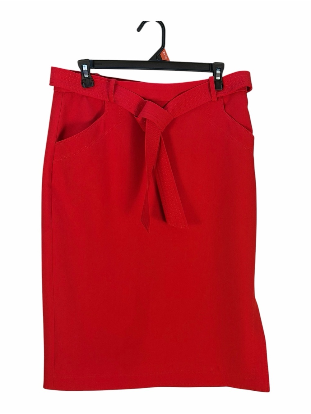 Banana Republic Red Tie-Waist Pencil Skirt